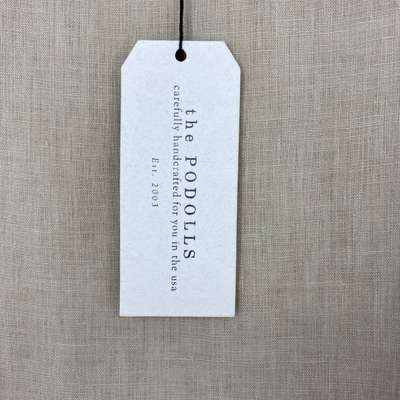 The Podolls | Size S. Tan 100% Linen Tunic Blouse - Picture 5 of 8